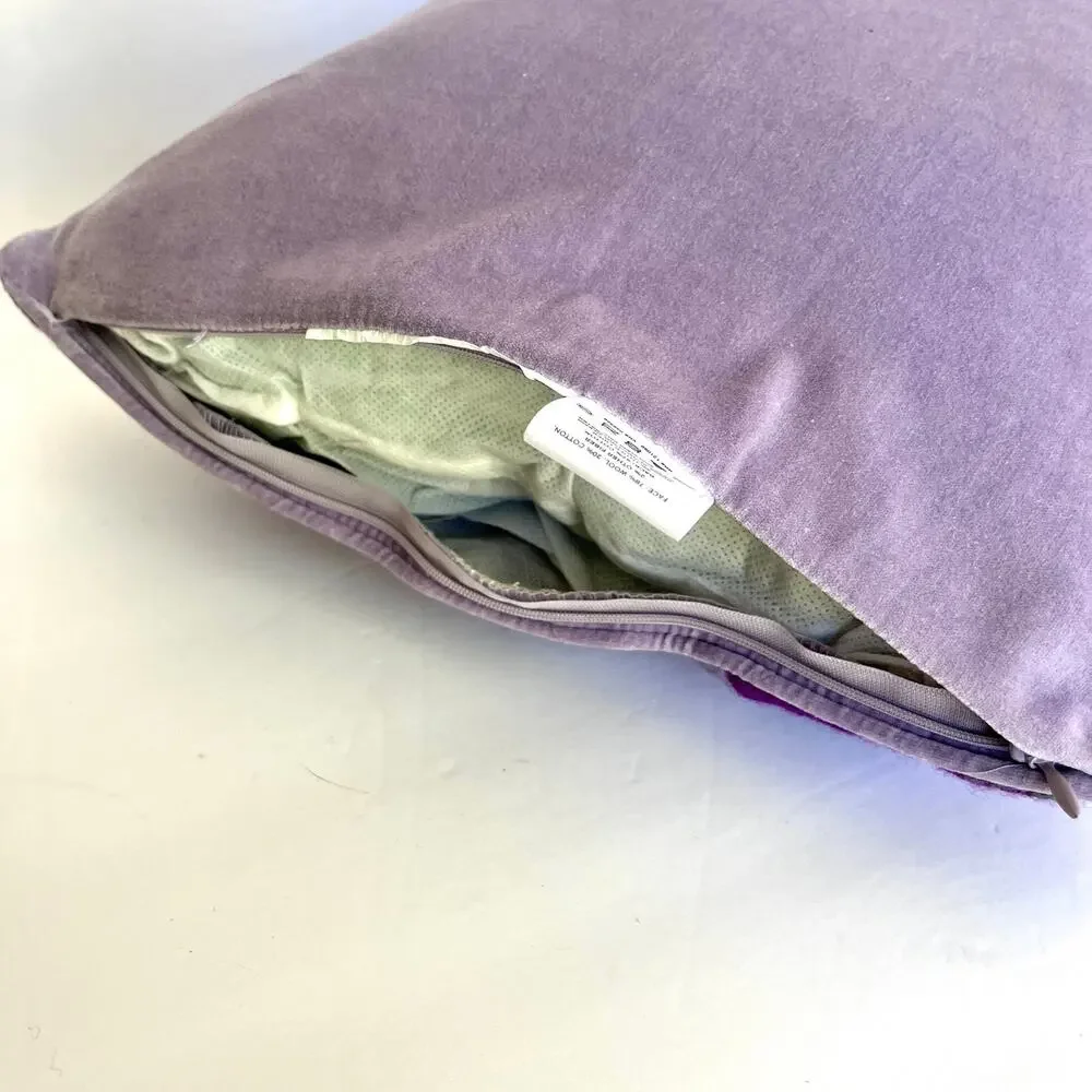 Johnathan Adler Happy Chic Purple Pagoda Needlepoint Accent Pillow Chinoiserie